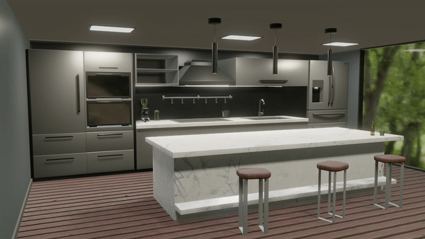 Kitchen interior design preview image 1